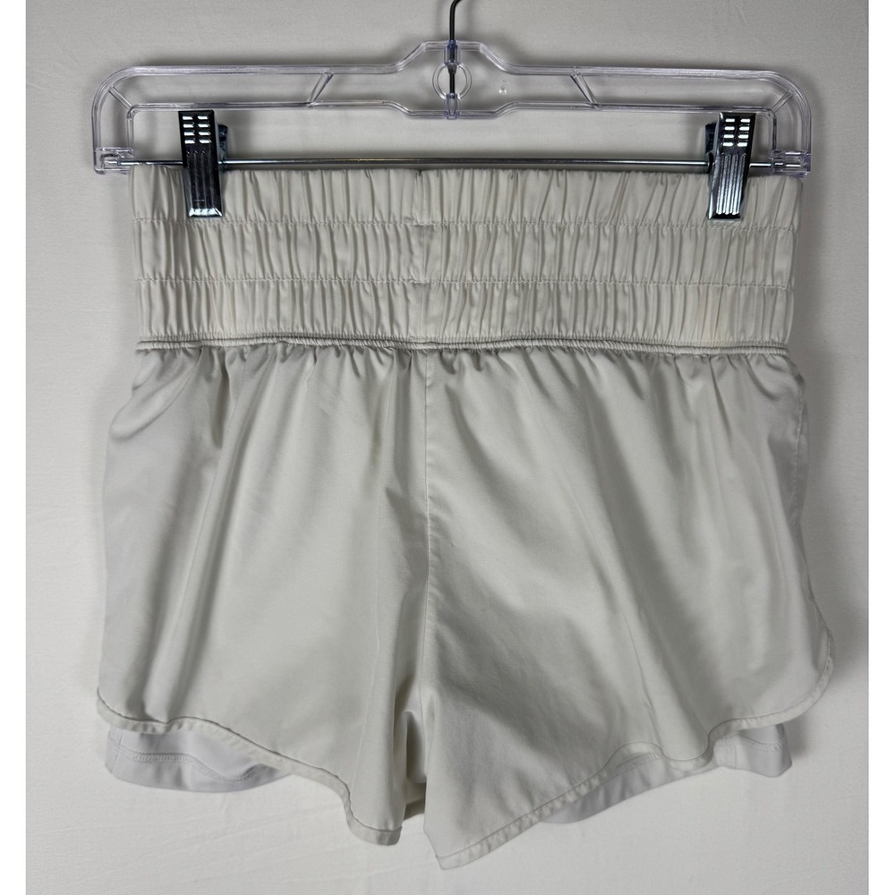 Gilly Hicks Flowy Athletic Shorts Womens XS White Lightweight Lined Active Y2K - Picture 3 of 4